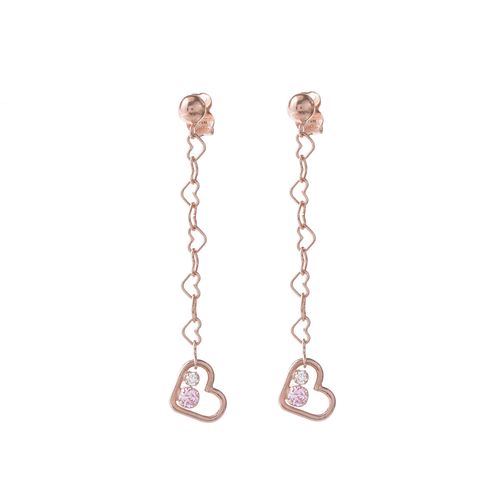 Brincos Carmín Cute Prata 925 Rosé